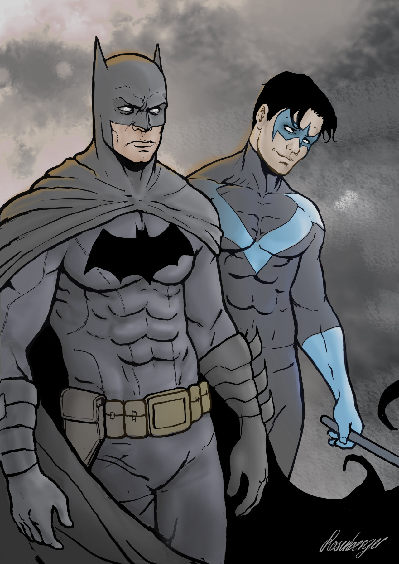 Jakub Rosenberger — Batman & Nightwing are Dark Gigolos fan art Jakub...