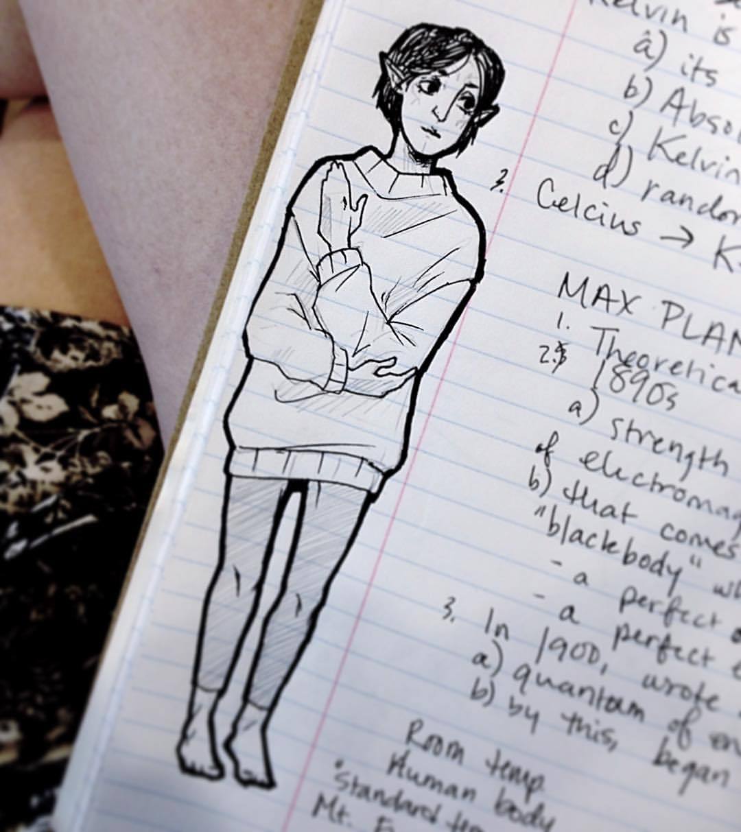 dweebjpg:  Why is Merrill not in sweaters 24/7 #merrill #dragonage #dragonage2 #drawing