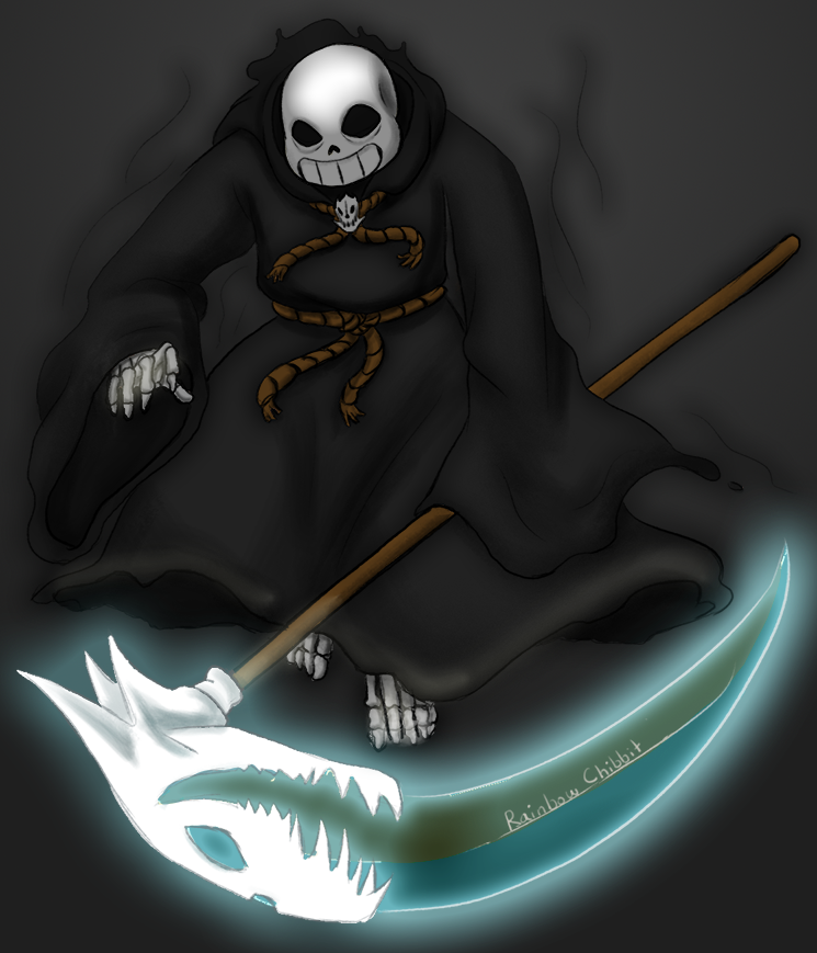 A Wild Shipper Has Appeared! — Reaper Sans human Les dejo un pequeño dibujo  de la