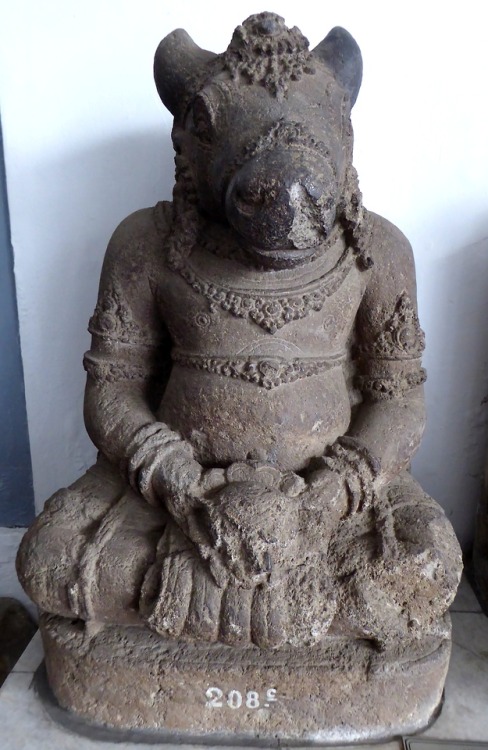 Nandikeshvara, the anthropomorphic form of Nandi and attendant of Shiva, from Java, photo by An