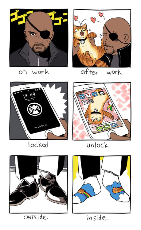 academicgangster:vegetarianvampireduck:cyberdelph:Nick Fury by o0pt0o@academicgangster This was the 