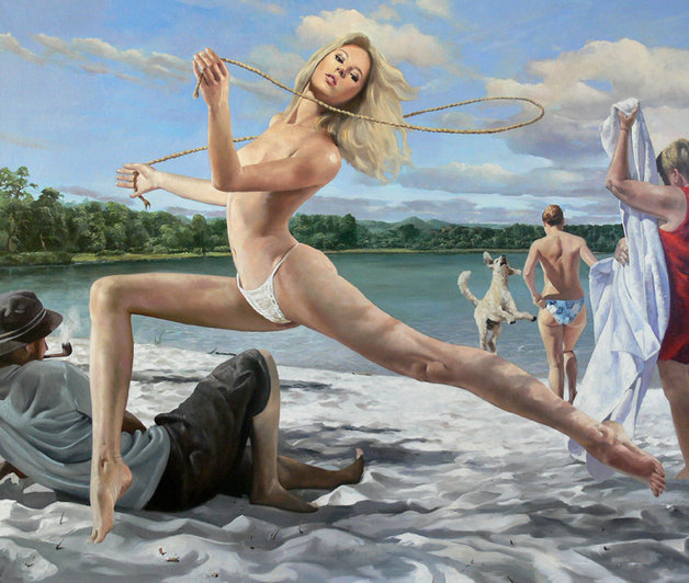 hifructosemag:  ymutate:   Rolf Ohst  Country, 2011 Oil on canvas  120.0 x 140.0 cm