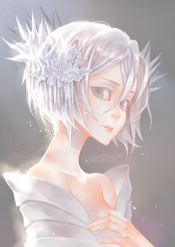 luleiya:  Jumping onto the Rukia’s-bankai-bandwagon! You can always count me in when ice crowns are involved. ♥ 
