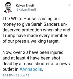 liberalsarecool:  Trump and the Right Wing are using stochastic terrorism, in this case, demonizing the press and inciting a violent act.  This is not random. This is Trump doctrine.  ‘Statistically predictable, yet individually unpredictable.’ They