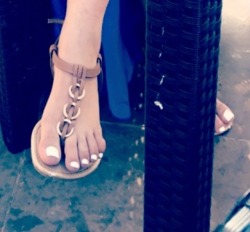 bigbrown7777:  More of my girlfriends feet in sandals