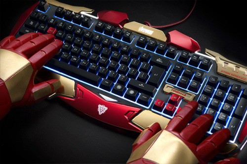 Ironman keyboard by ThinkGeek (no longer available, sorry)
