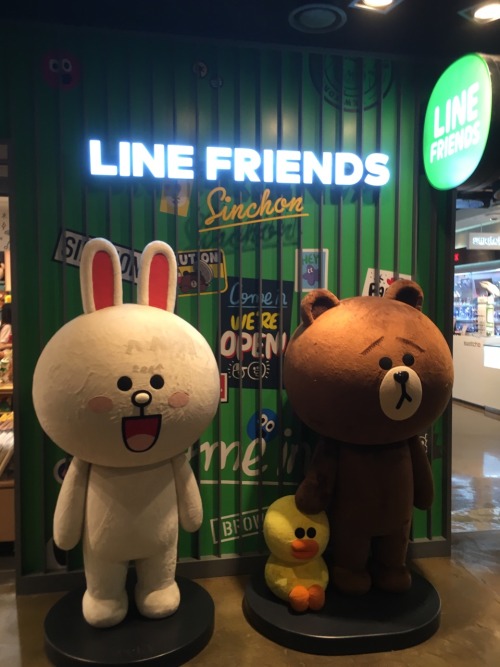 Kakao and LINE both have stores now&hellip;and theyre right next to each other, in the dept store in