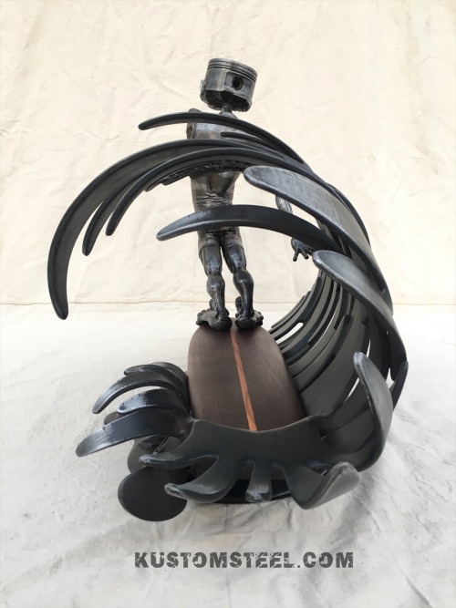 Surfclops2018Steel, aluminum, ipe, oak, found objectThis one off sculpture was created directly in t