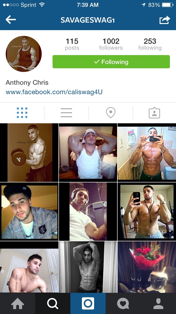 Thanks Anthony C.  He’s a vers top from LA looking for new friends.  Check him