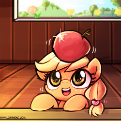 drawponies:little AJ by luminaura  <3!!