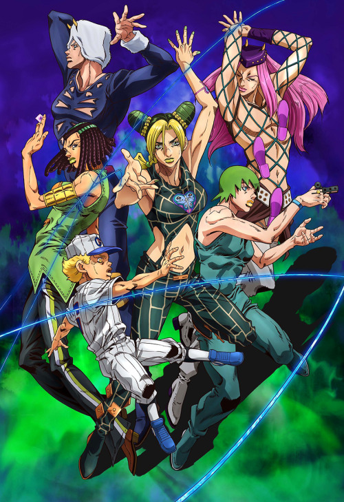 JJBA City Hall」 — Stone Ocean stand stats eyecatch illustrations