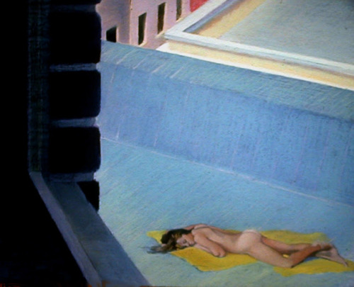 forgotten-painting: City Roofs nigel van wieck