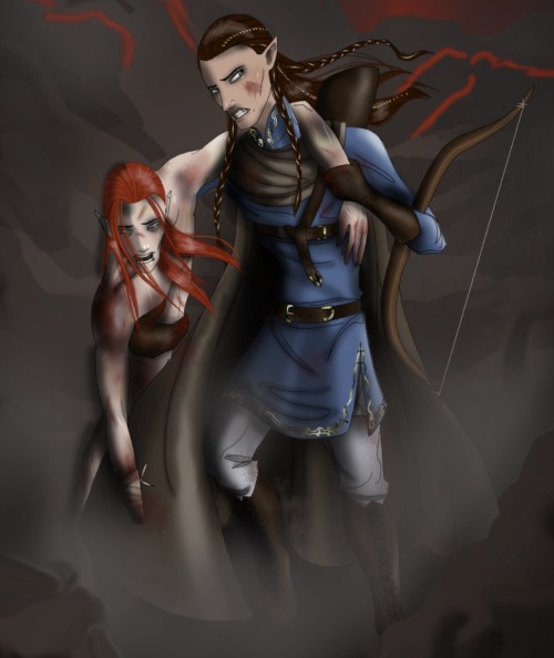 otorno:Fingon rescuing Maedhros from Thangorodrim. Not sure where Thorondor is right now :P© 2013 An