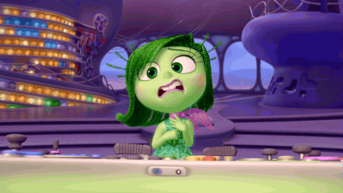 disney:  Count on Disgust, voiced by Mindy Kaling, to keep you from making a huge