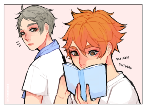 patsyasaurus:inspired by that one time where tanaka said hinata sounded like an instruction manual
