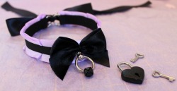 kittensplaypenshop:  arabella-fae:  kittensplaypenshop:  Custom Lavender and Black collar made with the &ldquo;Build your own Collar&rdquo; Listing &lt;3  I love all of these and so wish the cotton candy tail was in stock ;-;  But they ARE in stockl :’)