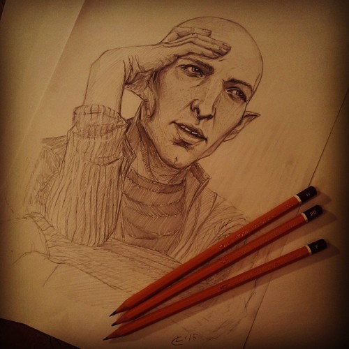 lanavdv:#Solas #Dragon #Age #DragonAgeInquisition #DAI #pencil #art