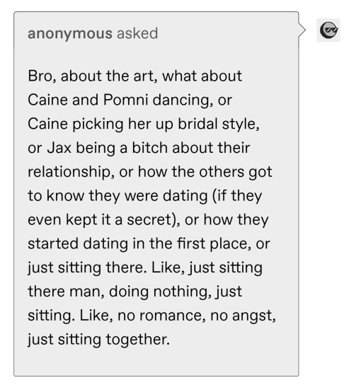 I Am EATING Your Caine X Pomni Art. I Need To See Em Dancing Together.