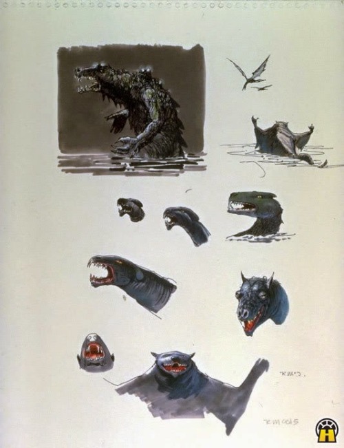 talesfromweirdland: The creatures of Dagobah: concept art for The Empire Strikes Back (1980), by Ral