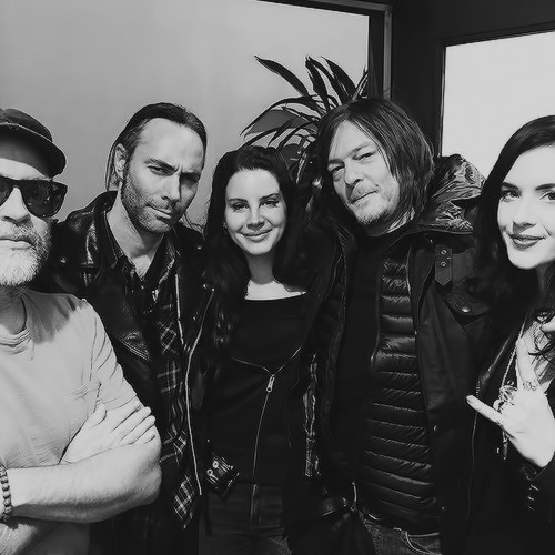 reedusnorman:  Patrick Hoelck, Lana Del Rey, Norman Reedus, and Imogen Lehtonen filming