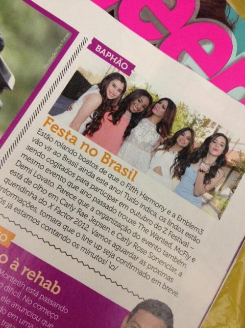 Fifth Harmony on Yes Teen (Brazilian Magazine)