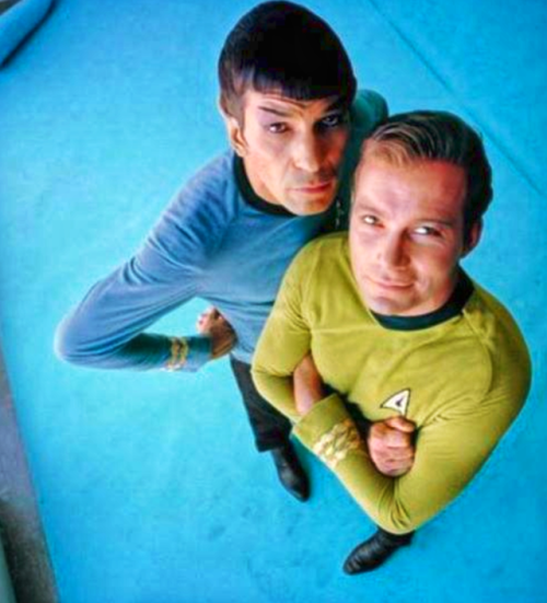 Spock and James Tiberius Kirk