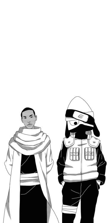 6sage:  bottledambition:  ashe3000:  nah-gee:  inspredwood:  dwfit:  aerialcombo:  nut-king:  thermolens:  dotnova:  Naruto Hip-Hop Crossover [Group1] Cole Uzumaki x Kendrick Uchiha x Ross Akimichi x Bino of the Sand x Earl Nara x ASAP Rock Lee x Dre