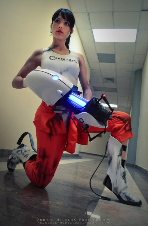 cosplaysleepeatplay - Chell from The Portal 2Cosplayer Angela...