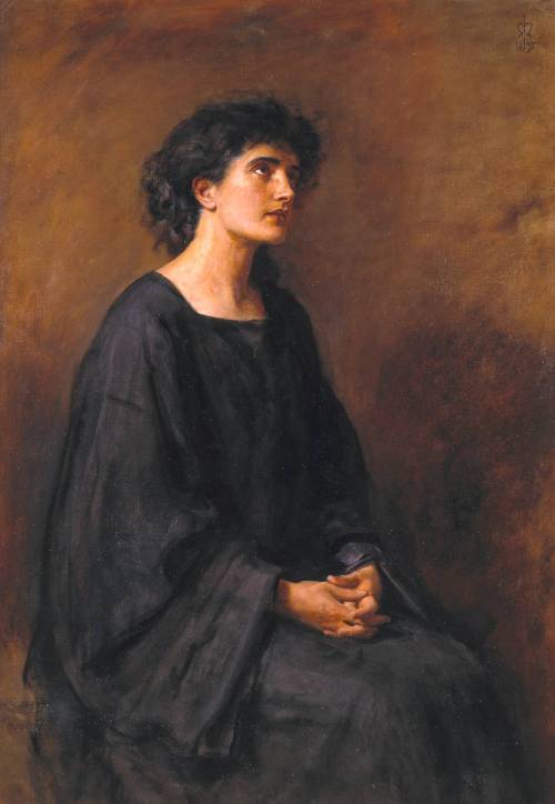 pre-raphaelisme: A Disciple by John Everett Millais, 1895.