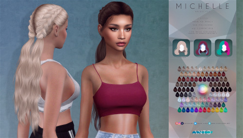 M I C H E L L E  HairstyleD O W N L O A D (Patreon Early Access)
