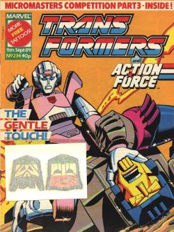 goingloco:  eabevella:  cataradical:  pinkrobotgirl:  prowlish:  the-wardens-vermin:  Marvel Transformers reprints #54 So I’ve heard you like gender discussions. I love Simon Furman with all my heart.  Really I just find this comic annoying. But that’s