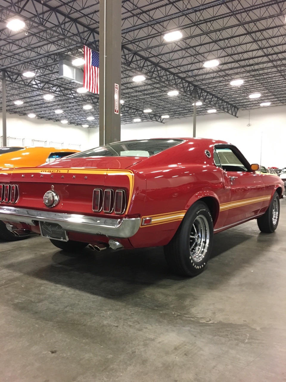 1963to1974:  1969 Mach 1 Mustang with the 428 Cobra Jet under the hood. The big block