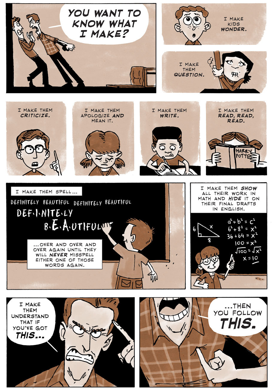 zenpencils:‘WHAT TEACHERS MAKE” A poem by Taylor Mali. Illustrated by Zen Pencils.