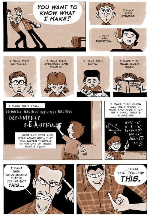 zenpencils:‘WHAT TEACHERS MAKE” A poem by Taylor Mali. Illustrated by Zen Pencils. BUY THE POSTER