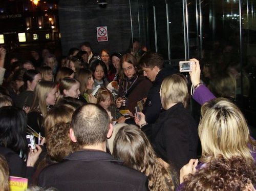 Post 39 of 51…38) I love the fact he comes to the stage door to after most stage performances
