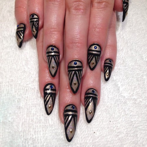 Egyptian Art Deco #Nailart #Nail #Nailswag... - Hey, Nice Nails!