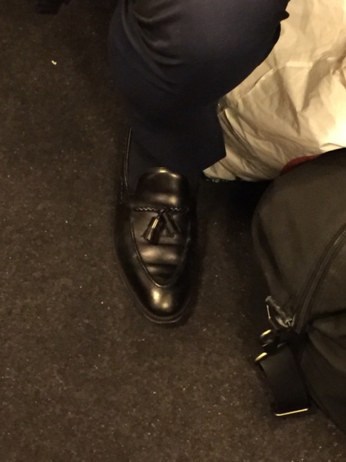 Tassel Loafers daddy on a train to Brussels.