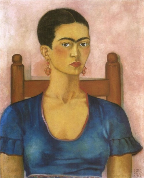 artimportant:  Frida Kahlo - Self Portrait, 1930