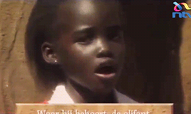 tiaraloveskrisandlupita:Baby 6 year old Lupita Nyong’o singing about Elephants! (x)