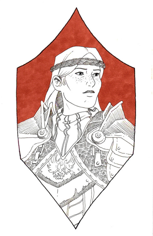 junryou: Inktober 2017 // 07—Warriors Aveline, hands-down, is one of my unproblematic faves. Picking