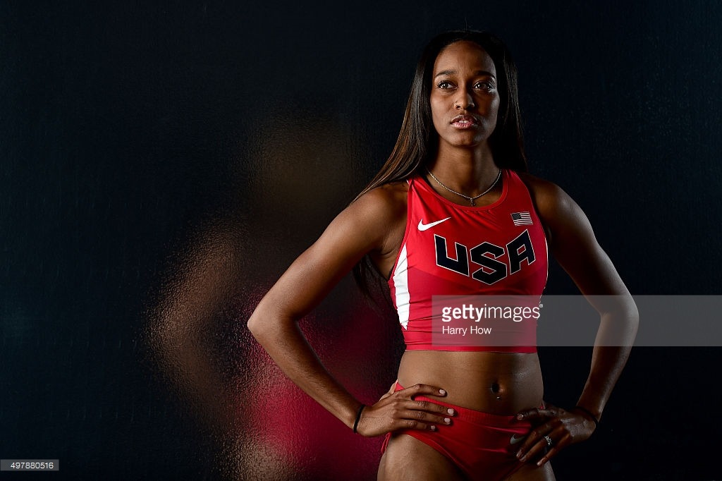 imsoshive:  USA Olympic sprinter English Gardner.   We taking ALL the gold.