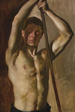 Hugh Ramsay:  Man with Staff (1894-1900)