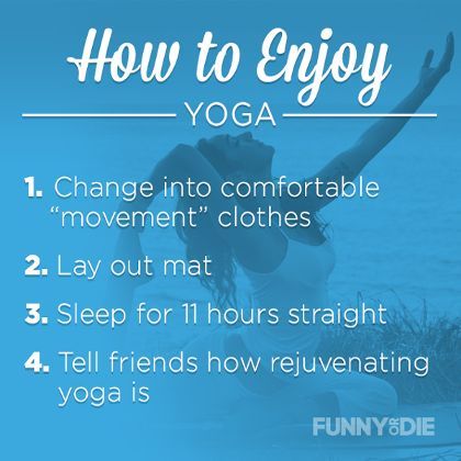 How to Enjoy Yoga