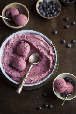 foodiepalooza:  Blueberry Ice Cream