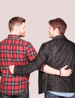 okayoticneutral:  Jensen  + Misha + Pastels