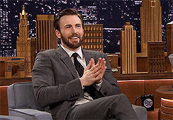 directorstarks:  5 celebrity crushes: chris evans   &ldquo;i always say that the times in my life when i’ve been happiest are the times when i’ve seen, like, a sunset.&rdquo; 