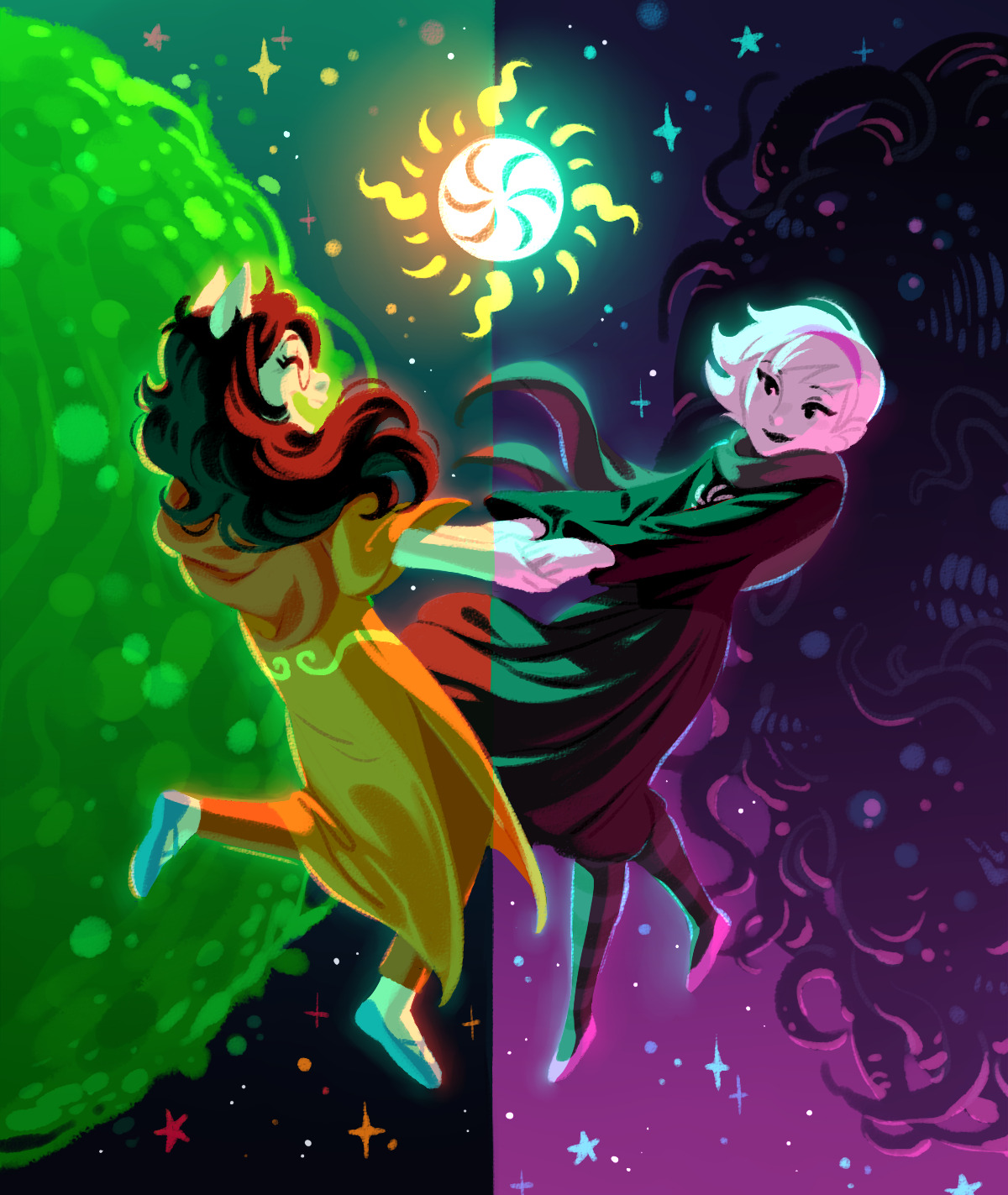 xamag-homestuck: Seer of Light and Witch of Space but like. the other way around.