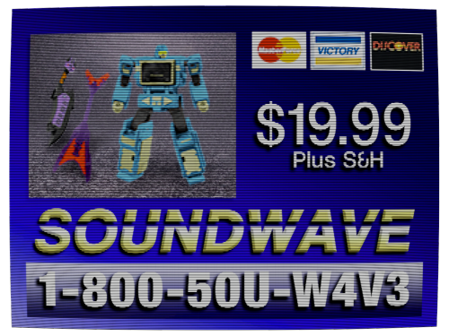 The Interactive Soundwave toy sings! He dances! He does it all!