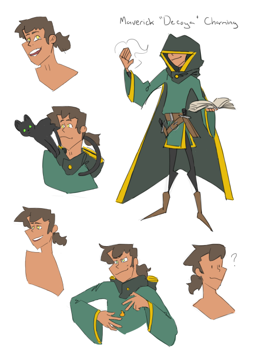 cydanite:Maverick “Decoya” Charming is a warforged sorcerer who believes he is the human wizard Mave