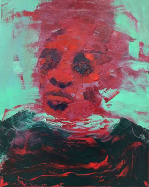 art-of-darkness: Alex Jackson — Lava, 2015.   Painting: oil on canvas. Red Expressionist 